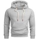 Alessandro Salvarini Herren Hoodie O291 - Hellgrau