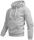 Alessandro Salvarini Herren Hoodie O291 - Hellgrau-Gr.M