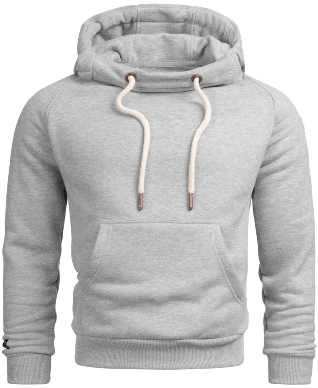 Alessandro Salvarini Herren Hoodie O291 - Hellgrau-Gr.3XL