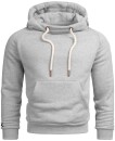 Alessandro Salvarini Herren Hoodie O291 - Hellgrau-Gr.3XL