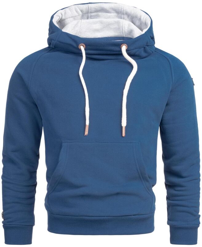 Alessandro Salvarini Herren Hoodie O291 - Blau-Gr.S