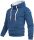 Alessandro Salvarini Herren Hoodie O291 - Blau-Gr.XXL