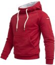 Alessandro Salvarini Herren Hoodie O291 - Bordeaux-Gr.S