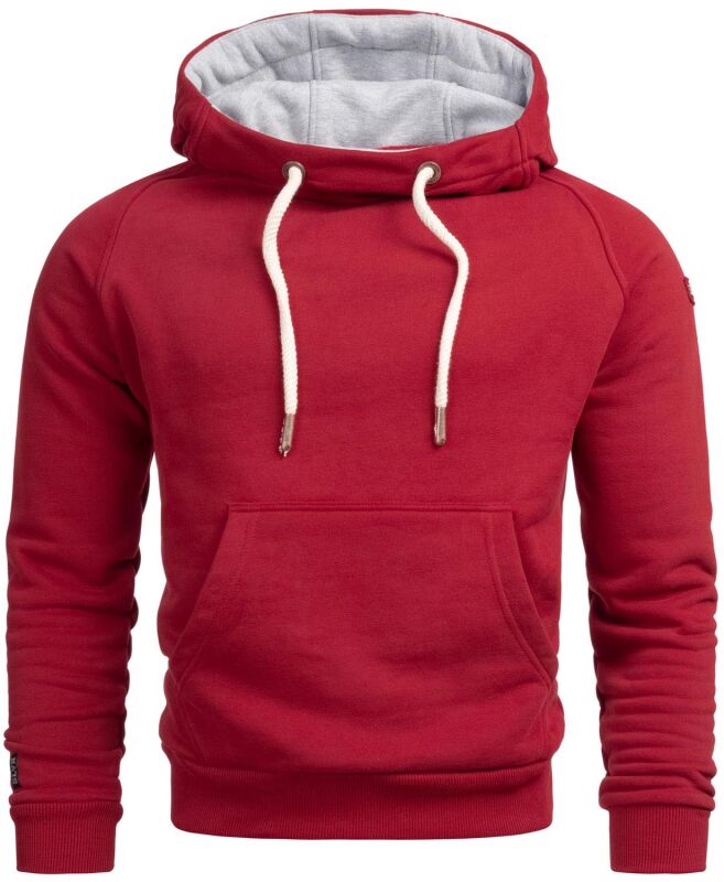 Alessandro Salvarini Herren Hoodie O291 - Bordeaux-Gr.XL