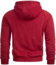 Alessandro Salvarini Herren Hoodie O291 - Bordeaux-Gr.3XL