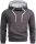 Alessandro Salvarini Herren Hoodie O291 - Anthrazit-Gr.L