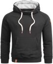 Alessandro Salvarini Herren Hoodie Schwarz-Gr.M