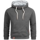 Alessandro Salvarini Herren Hoodie O290 Dunkelgrau