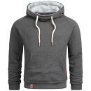 Alessandro Salvarini Herren Hoodie O290 Dunkelgrau