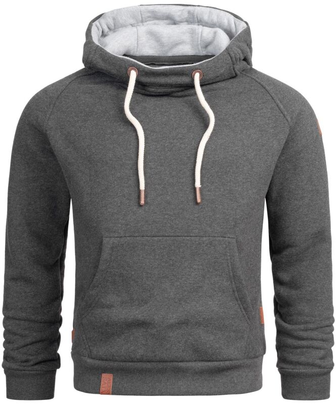 Alessandro Salvarini Herren Hoodie O290 Dunkelgrau Größe S - Gr. S