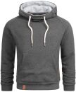 Alessandro Salvarini Herren Hoodie O290 Dunkelgrau Größe S - Gr. S
