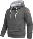 Alessandro Salvarini Herren Hoodie O290 Dunkelgrau Größe S - Gr. S