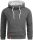 Alessandro Salvarini Herren Hoodie O290 Dunkelgrau Größe S - Gr. S