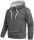 Alessandro Salvarini Herren Hoodie O290 Dunkelgrau Größe S - Gr. S