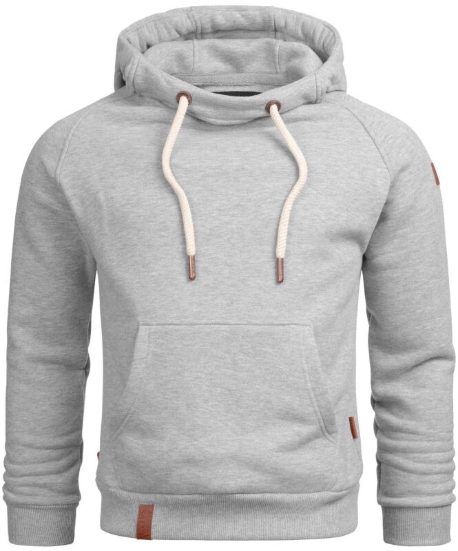 Alessandro Salvarini Herren Hoodie O290 Hellgrau Größe S - Gr. S
