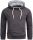 Alessandro Salvarini Herren Hoodie O290 Anthrazit Größe S - Gr. S