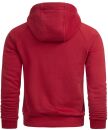 Alessandro Salvarini Herren Hoodie O290 Bordeaux Größe S - Gr. S