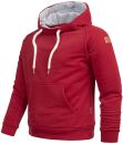 Alessandro Salvarini Herren Hoodie O290 Bordeaux Größe M - Gr. M
