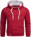 Alessandro Salvarini Herren Hoodie O290 Bordeaux Größe XXXL - Gr. 3XL