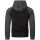 Alessandro Salvarini Herren Hoodie Kapuzenpullover O191 Schwarz-D.Grau Größe S - Gr. S