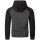 Alessandro Salvarini Herren Hoodie Kapuzenpullover O191 D.Grau-Schwarz Größe S - Gr. S