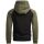 Alessandro Salvarini Herren Hoodie Kapuzenpullover O191 Schwarz-Olive