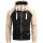 Alessandro Salvarini Herren Hoodie Kapuzenpullover O191 Schwarz-Beige