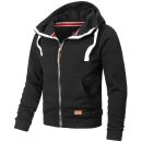 Alessandro Salvarini Herren Sweatjacke O192 Schwarz