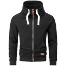 Alessandro Salvarini Herren Sweatjacke O192 Schwarz