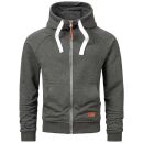 Alessandro Salvarini Herren Sweatjacke O192 Dunkelgrau Größe S - Gr. S