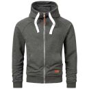 Alessandro Salvarini Herren Sweatjacke O192 Dunkelgrau Größe L - Gr. L