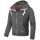 Alessandro Salvarini Herren Sweatjacke O192 Dunkelgrau Größe XXL - Gr. 2XL
