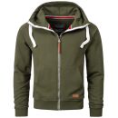 Alessandro Salvarini Herren Sweatjacke O192 Grün