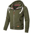 Alessandro Salvarini Herren Sweatjacke O192 Grün Größe S - Gr. S