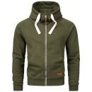 Alessandro Salvarini Herren Sweatjacke O192 Grün Größe S - Gr. S