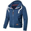 Alessandro Salvarini Herren Sweatjacke O192 Petrolblau