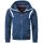 Alessandro Salvarini Herren Sweatjacke O192 Petrolblau Größe XXXL - Gr. 3XL