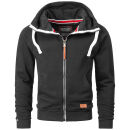 Alessandro Salvarini Herren Sweatjacke O192 Anthrazit