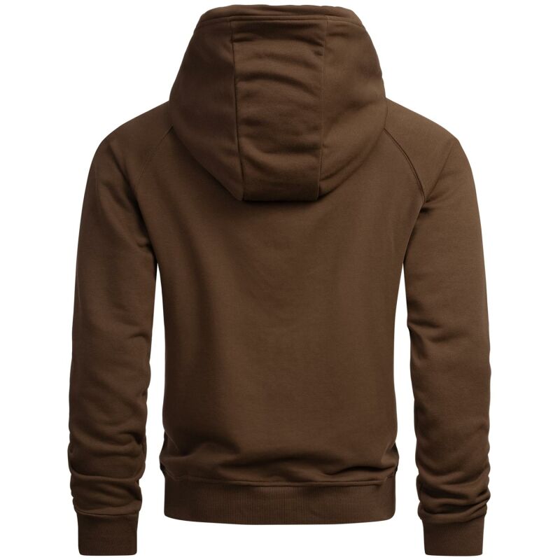 Felpa Con Cappuccio Alessandro Salvarini AS192: Uomo, Blu Navy, Taglia L, 65% Cotone