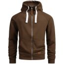 Alessandro Salvarini Herren Sweatjacke O192 Braun Größe S - Gr. S