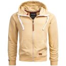 Alessandro Salvarini Herren Sweatjacke O192 Sand