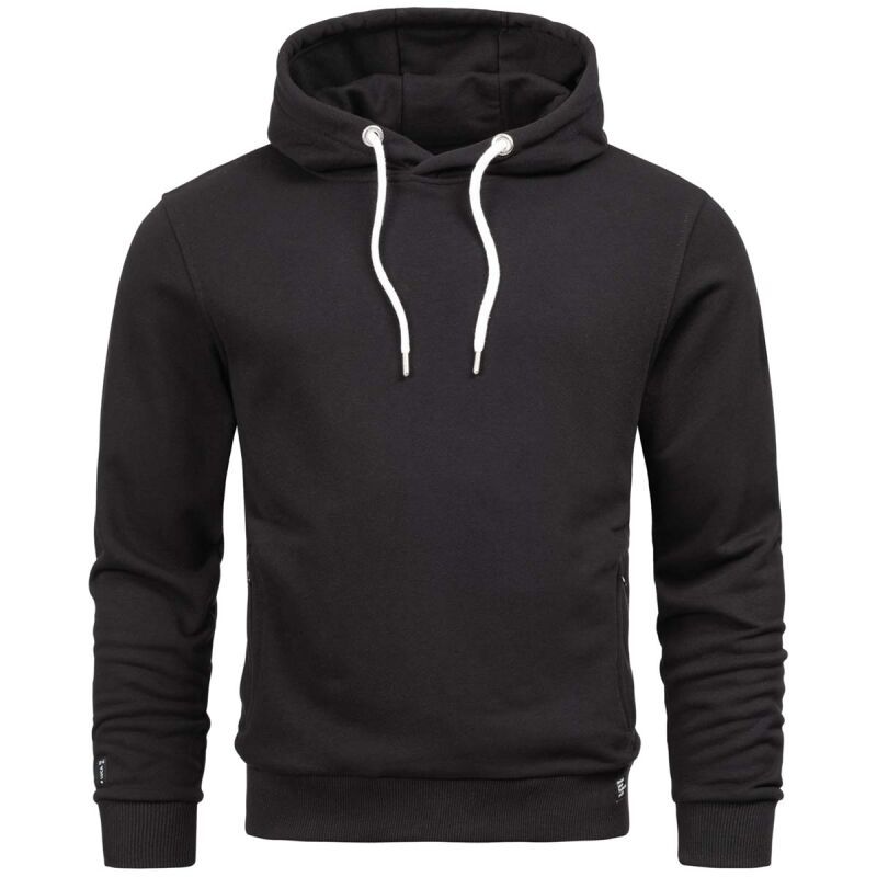 Alessandro Salvarini Herren Hoodie O193 Schwarz Größe XXL - Gr. 2XL