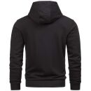 Alessandro Salvarini Herren Hoodie O193 Schwarz Größe XXL - Gr. 2XL
