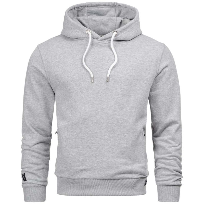 Alessandro Salvarini Herren Hoodie O193 Hellgrau Größe S - Gr. S