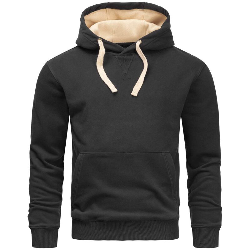 Alessandro Salvarini Herren Hoodie O194 Schwarz Größe XXL - Gr. 2XL