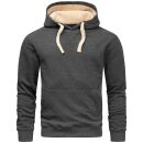 Alessandro Salvarini Herren Hoodie O194 Dunkelgrau