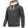 Alessandro Salvarini Herren Hoodie O194 Dunkelgrau Größe XL - Gr. XL