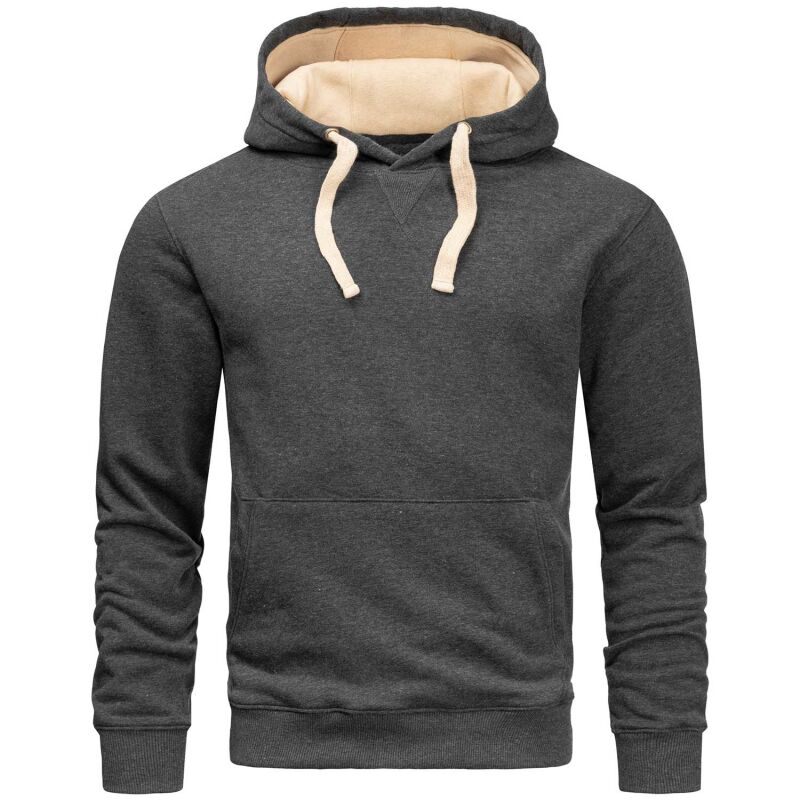 Alessandro Salvarini Herren Hoodie O194 Dunkelgrau Größe XXL - Gr. 2XL