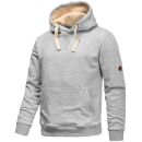 Alessandro Salvarini Herren Hoodie O194 Hellgrau