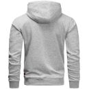 Alessandro Salvarini Herren Hoodie O194 Hellgrau
